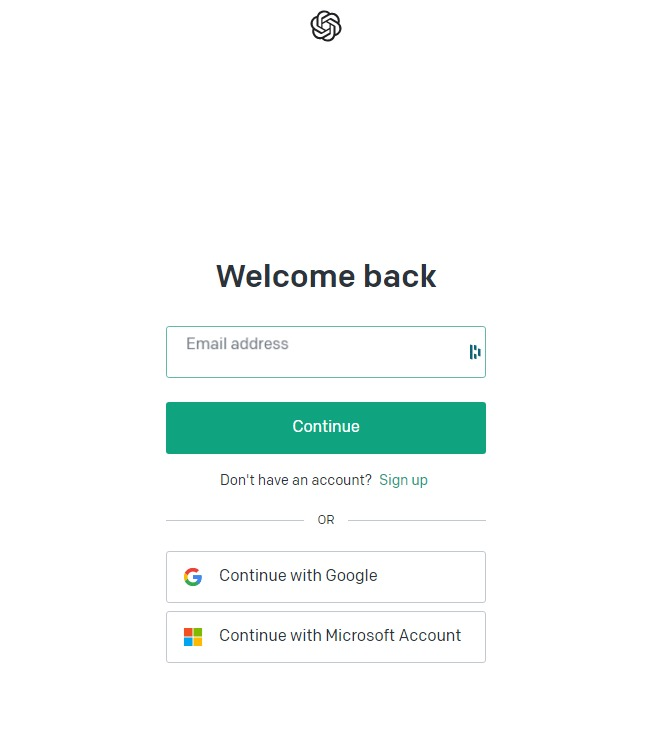 Login with Google ChatGPT