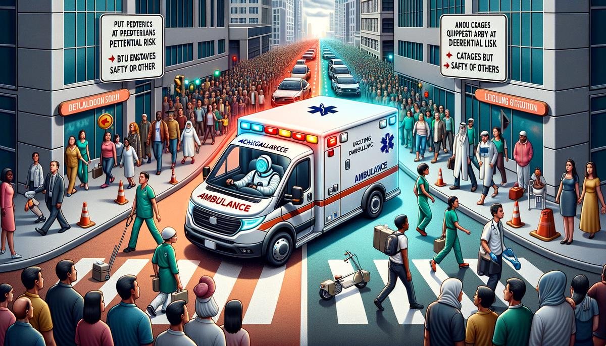 Image depicting the ethical implications of using AI in emergency scenarios