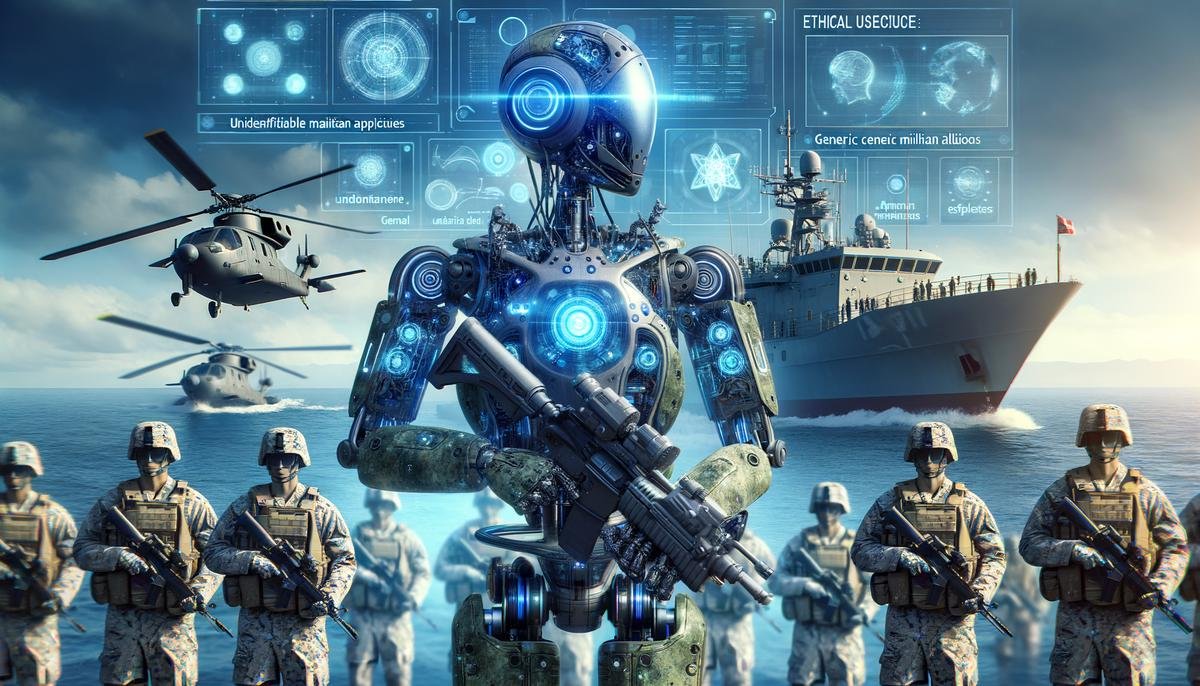 An image showing advanced AI technology integration in military applications
