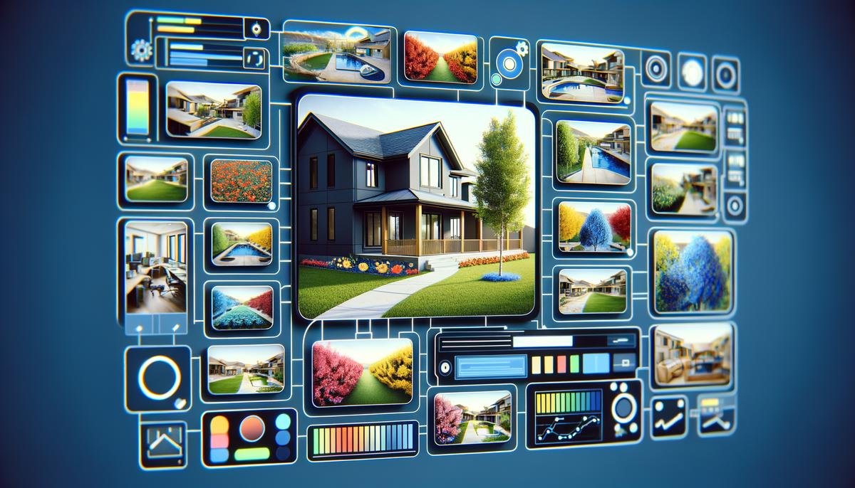 AI system analyzing multiple property photos to assess features and condition