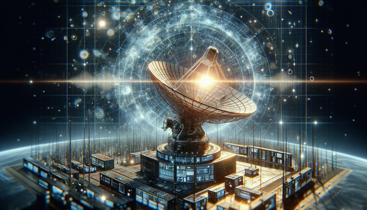 AI system processing data from the Very Large Array radio telescopes