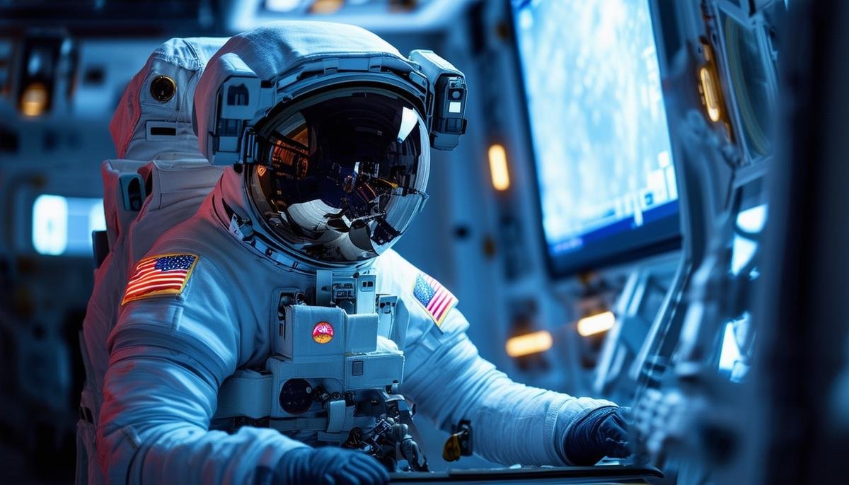 AI systems monitoring various aspects of astronaut health and safety in space