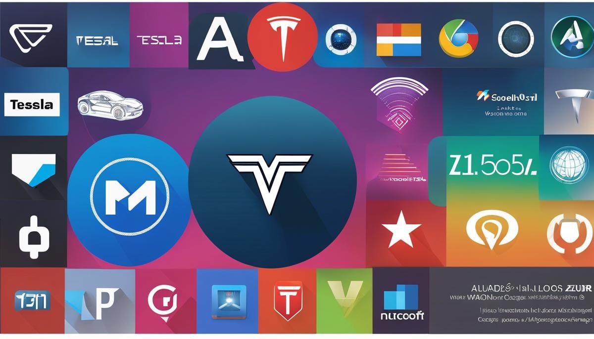 An image showing different AI models represented by their logos, including IBM's Watson, Google's DeepMind, Microsoft's Azure AI, and Tesla's Autopilot.
