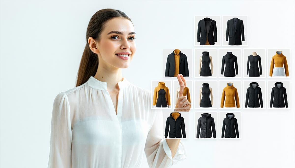 AI system creating personalized fashion recommendations for individual customers