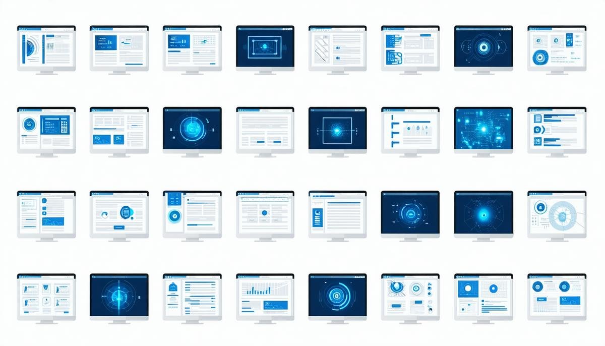 Various AI tools used in PR displayed on multiple screens