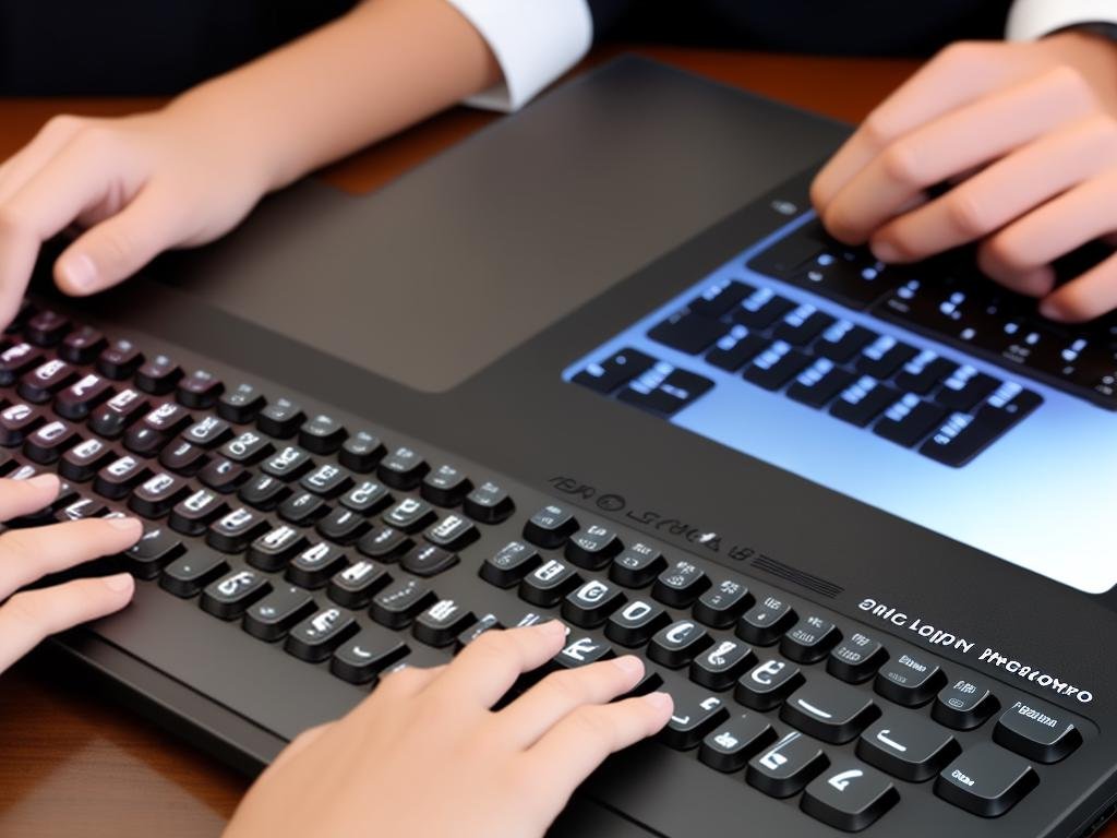 A person typing on a laptop keyboard, representing the challenges in algorithm development