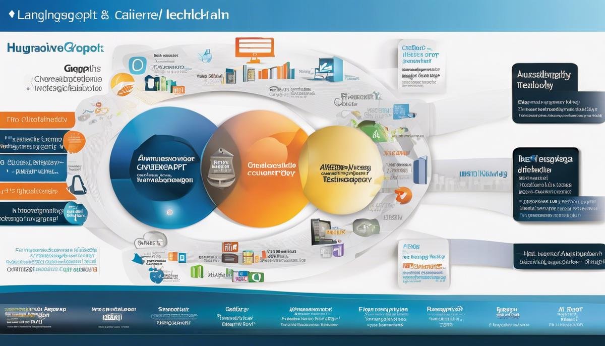 An image depicting AutoGPT's transformative technology and its potential impact on language and technology convergence