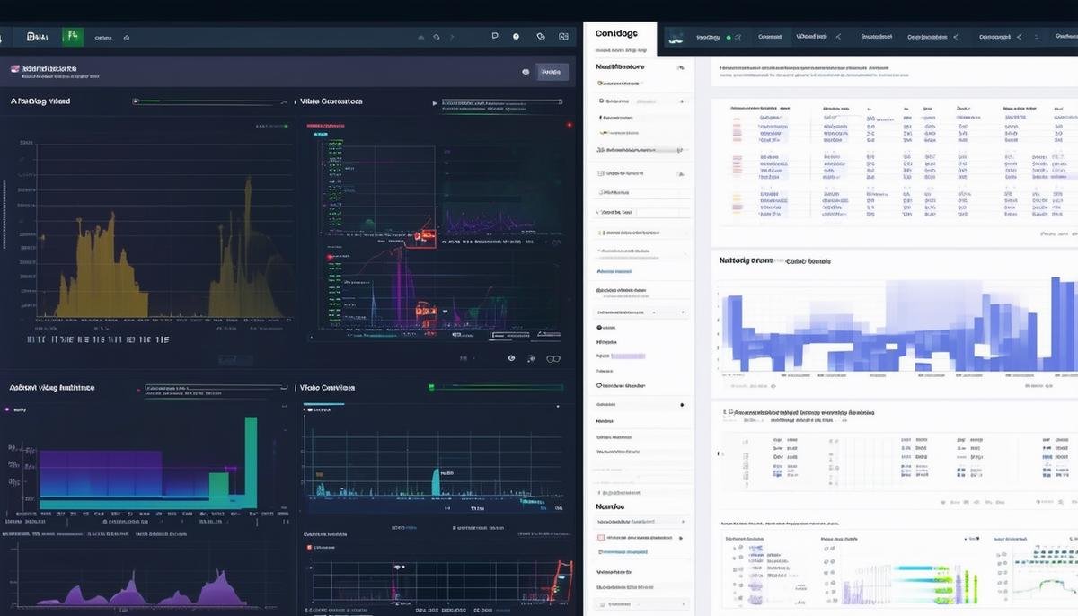 A split-screen view showing Conviva's video analytics alongside Datadog's infrastructure monitoring