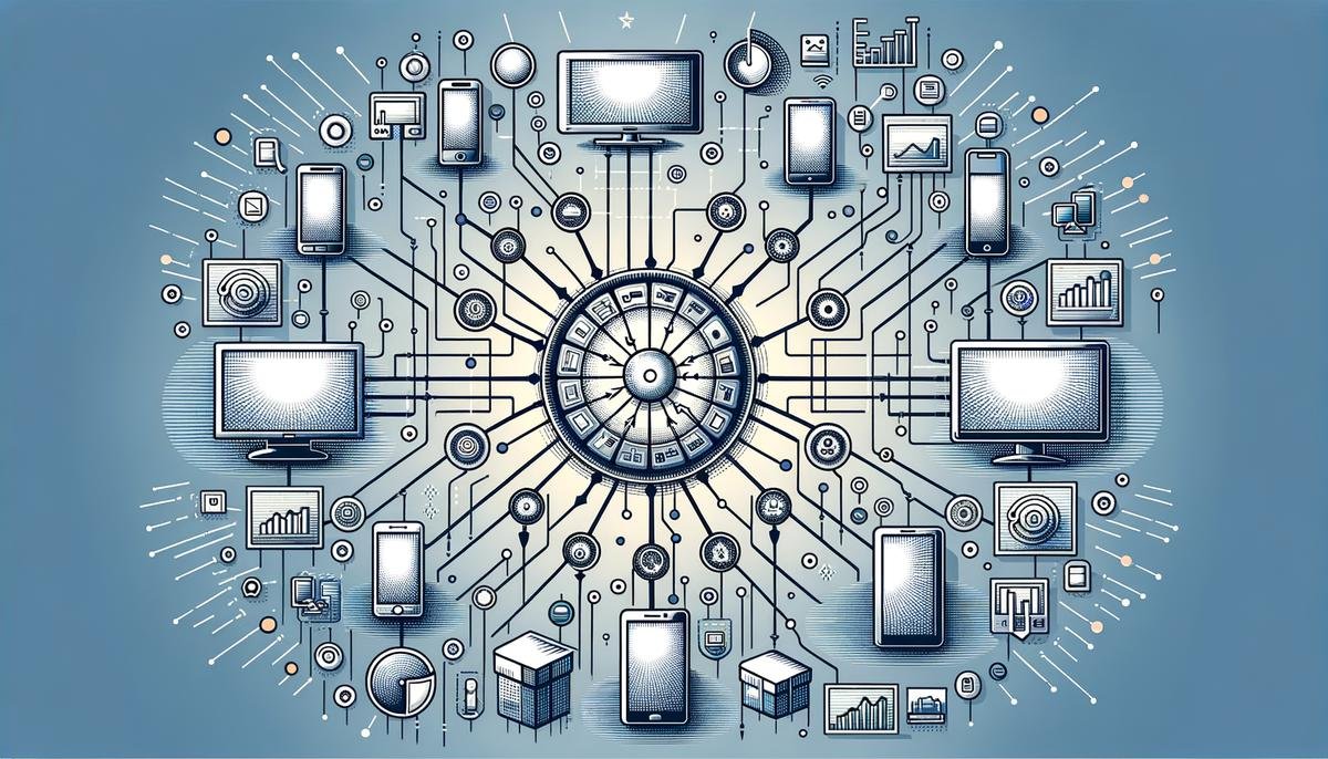 A network of interconnected devices optimized by Conviva's Ecosystem Module