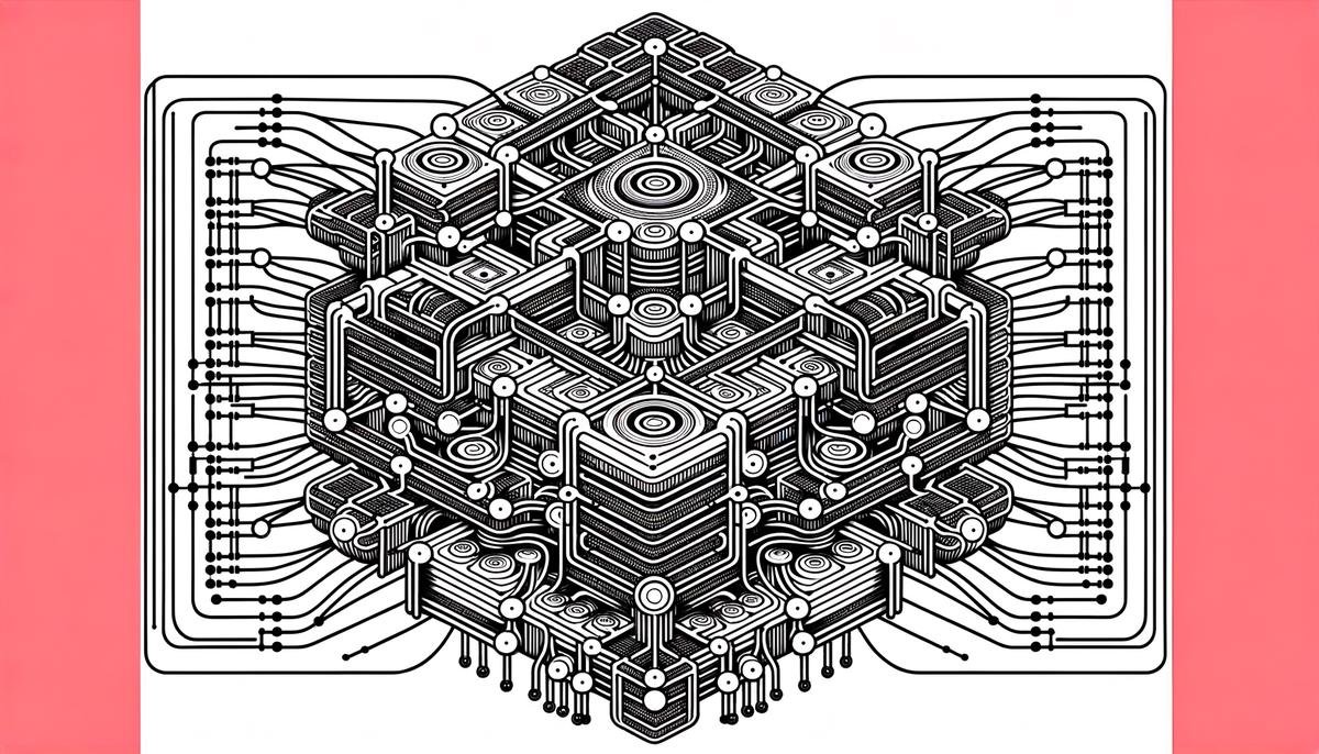 A simplified diagram of a GPT model's transformer architecture, showing self-attention mechanisms and neural network layers