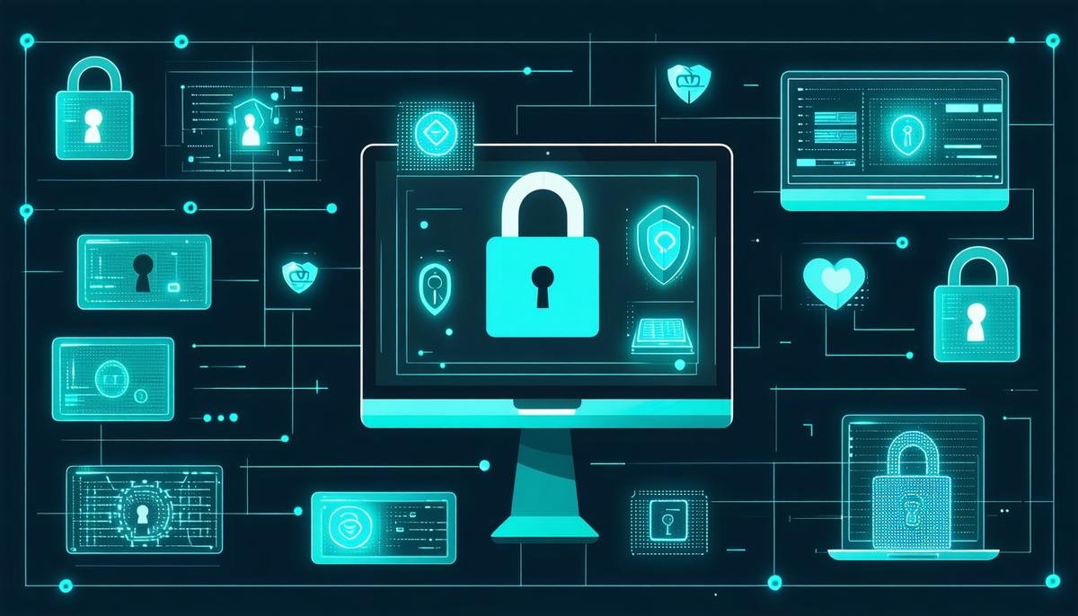 Visual representation of Josh.ai's privacy and security measures, including encryption and data protection