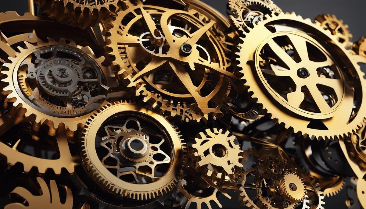 An image of various intricate gears symbolizing the complexities of machine learning