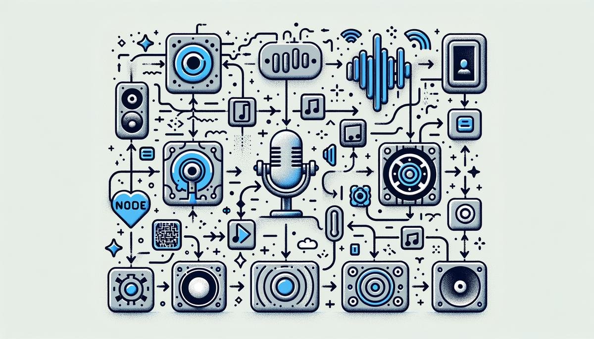 Diagram illustrating Nvidia's AI-powered noise reduction technology