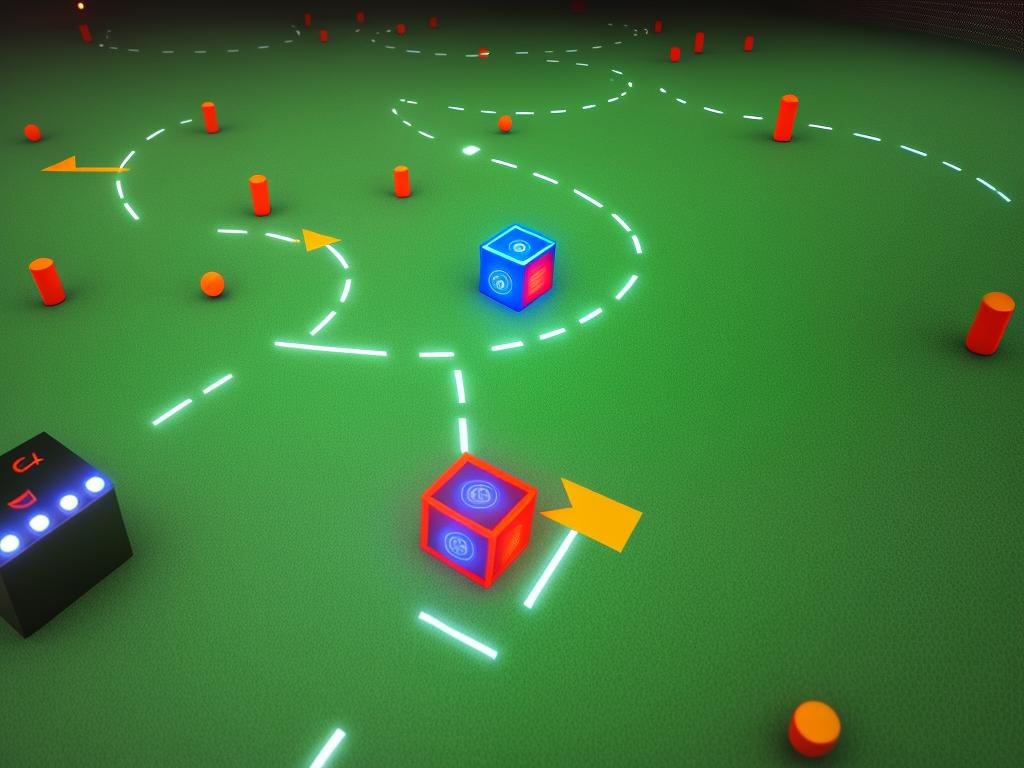 Illustration of reinforcement learning algorithms with a robot learning in a maze environment