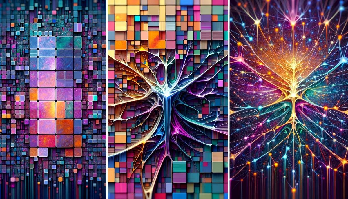 A visual representation of different reinforcement learning algorithms, including Q-learning, Deep Q-Networks, and Monte Carlo methods