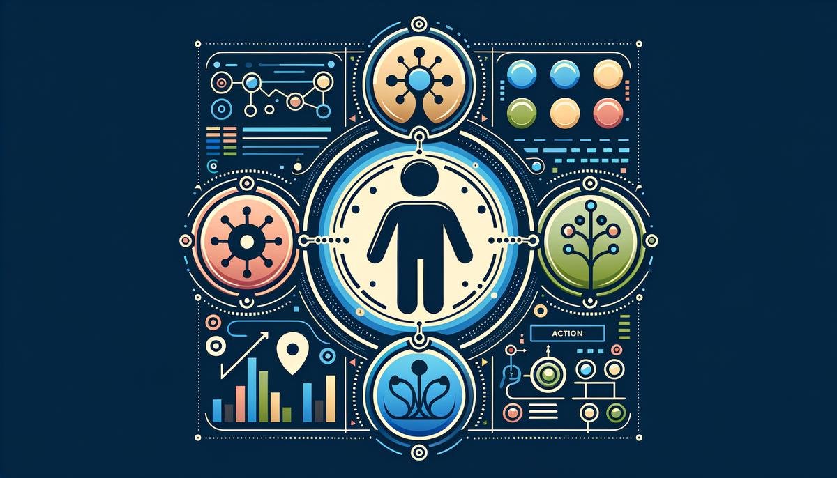 An infographic showing the key components of reinforcement learning: agent, environment, state, action, and reward