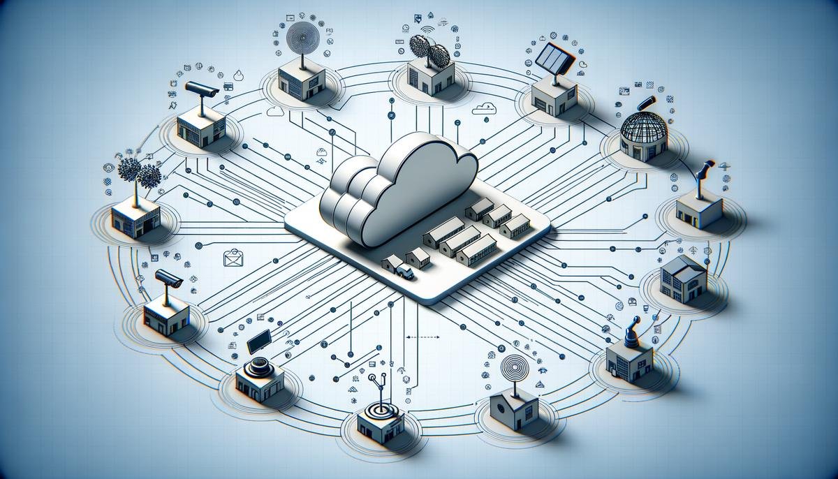 Visual representation of scalable and integrated surveillance system across multiple locations