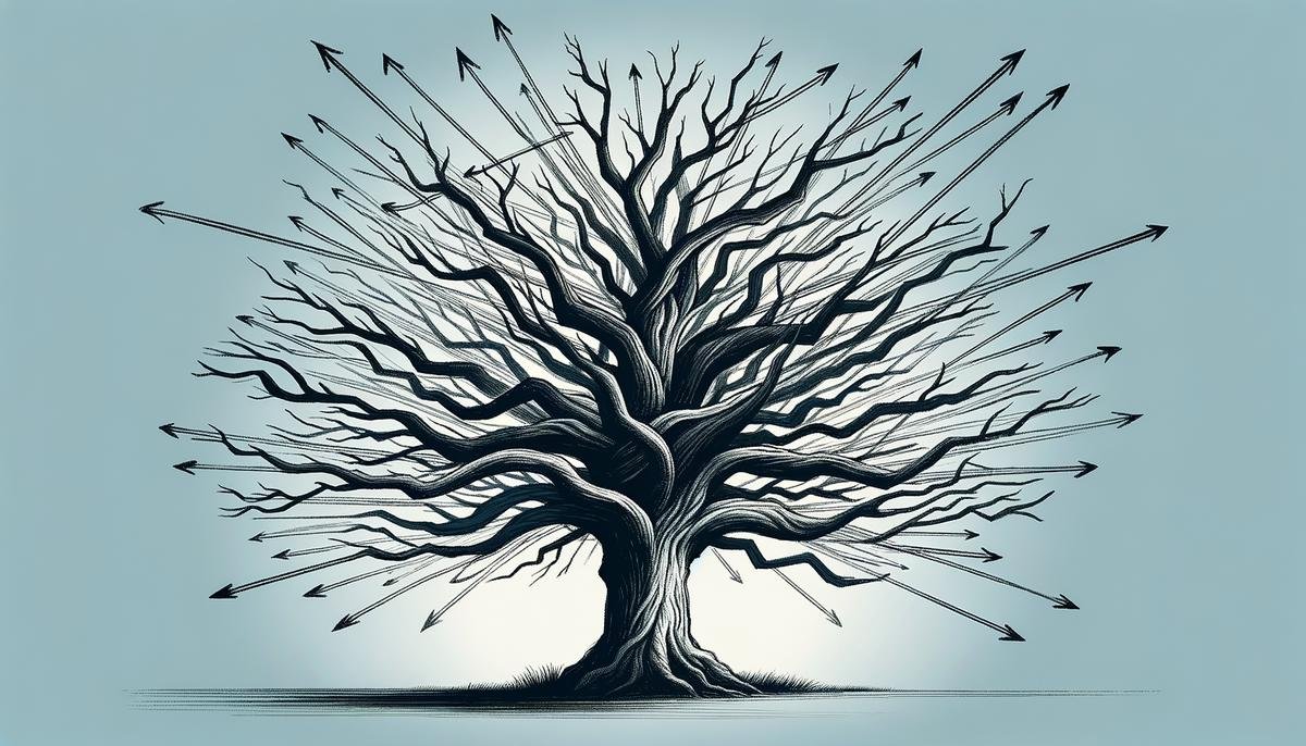 Image of a tree branching out symbolizing different paths of decision-making