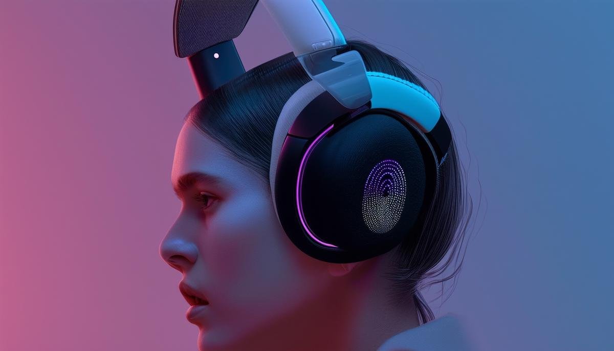 Vi AI coach Harman Kardon-designed headphones with visible biometric sensors