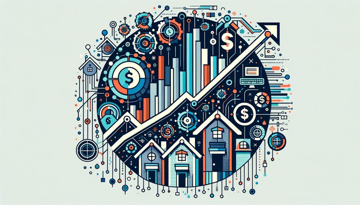 A graph showing Zillow's financial performance with AI influence